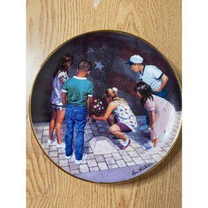 New Antique Collectible Limited Edition Collector Plate “Remembering The Heroes”